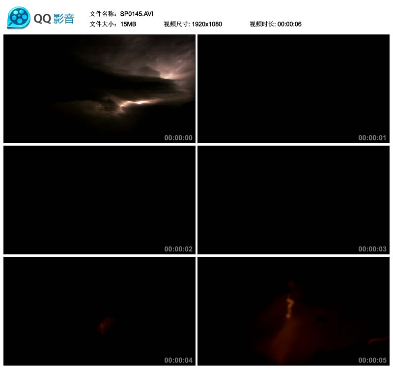 自然景观天气打雷闪电黑夜电闪雷鸣影视素材实拍高清视频