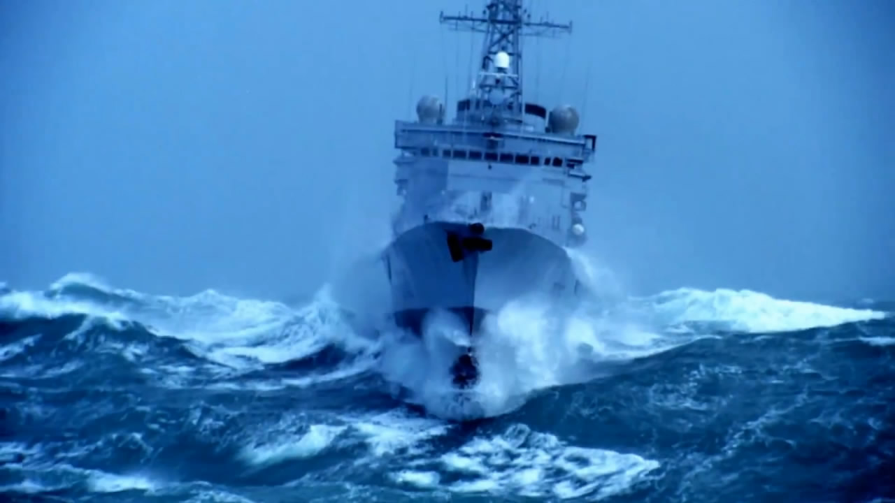 i021震撼轮船起航乘风破浪航行 企业宣传片国外高清实拍视频素材