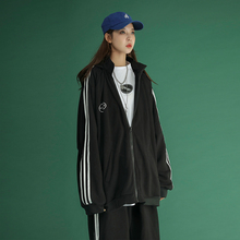 秋季 上衣卫衣休闲连帽卫衣开衫 运动服外套女2019春秋新款 宽松薄款