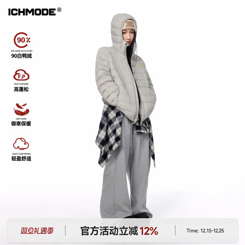 美式防寒排骨羽绒服女连帽外套