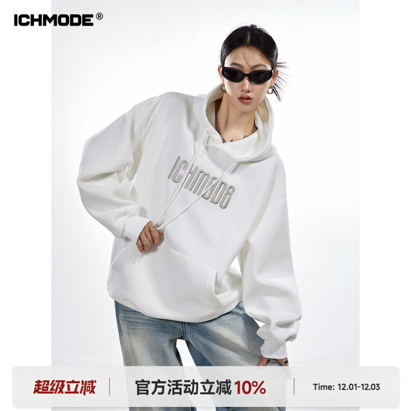 400G刺绣字母重磅质感卫衣秋