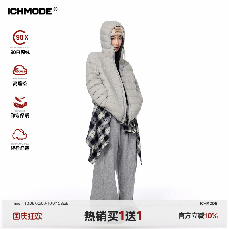 美式防寒排骨羽绒服女连帽外套