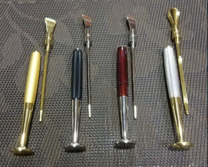 包邮8deco新款传奇系列凹勺镂花防熄火烟斗压棒纯铜电镀 带通针