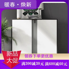 柜一體靠墻 柜家用門口整裝 黑色收納隔斷玄關柜餐邊柜鞋 入戶輕奢鞋