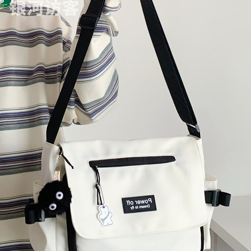 无印MUJ日系简约百搭斜挎包新款