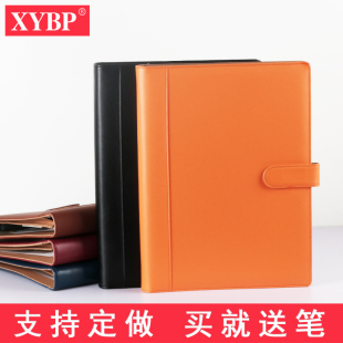 XYBP多功能文件夹皮质夹板透明插页销售夹a4商务经理夹资料夹办公