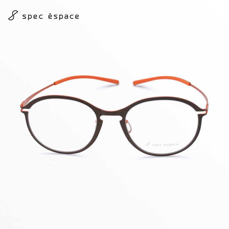 日本限量Spec Espace眼镜框男女款纯钛超轻商务大脸眼镜架ES2366T
