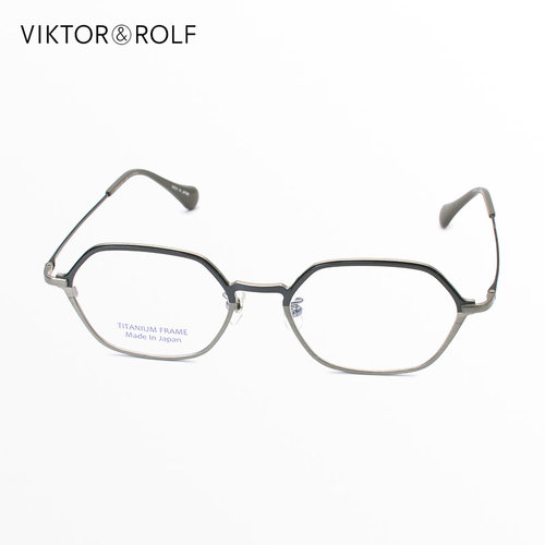 VIKTOR＆ROLF六角形纯钛眼镜框