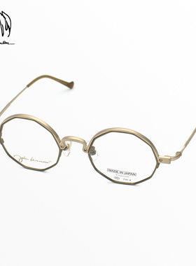 日本约翰列侬眼镜框复古金丝小圆框纯钛高度数眉框超轻眼镜架P306