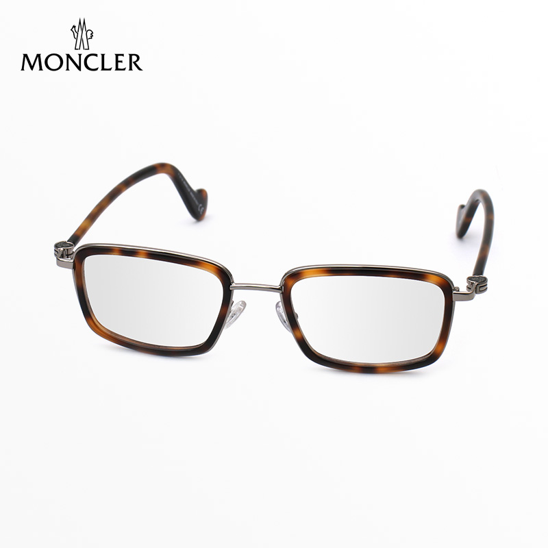 Moncler眼镜框男款时尚方框商务大脸全框超轻透明蒙口眼镜架5026