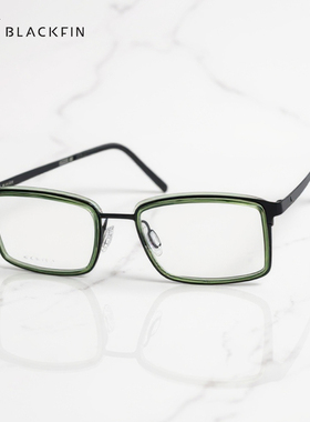 Blackfin眼镜框男士款超轻纯钛时尚方框斯文商务小脸眼镜架BF886