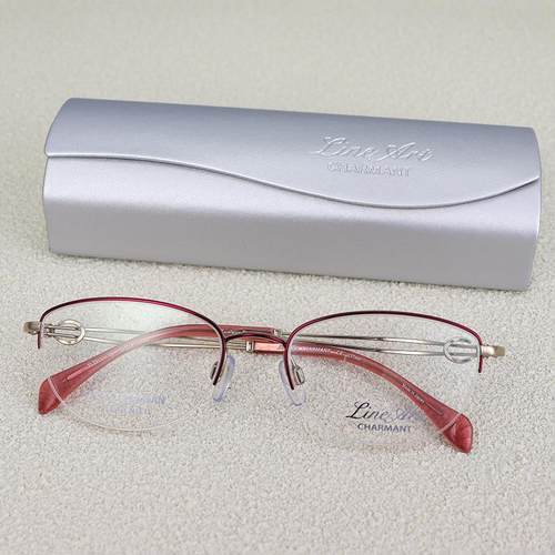 日本夏蒙线钛半框超轻近视眼镜框