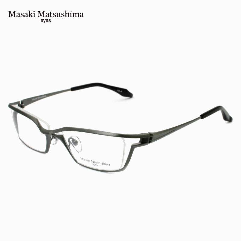 日本MASAKI松岛正树眼镜框男纯钛全框方形大脸加宽商务眼镜架1273
