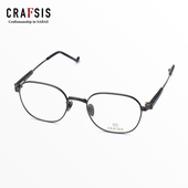 日本CRAFSIS手工眼镜框男女款 近视纯钛超轻复古小脸金色眼镜架131