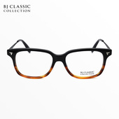 日本BJ CLASSIC眼镜框男商务方框纯钛大脸加宽近视眼镜架P 529MT