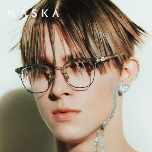 韩国MASKA眉线框纯钛超轻眼镜框