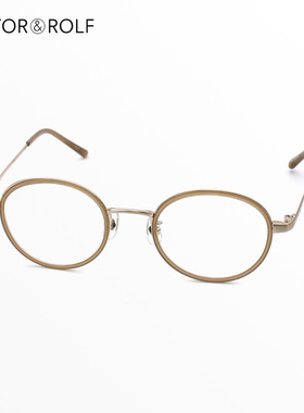 法国VIKTOR ROLF维克多与罗夫眼镜框复古圆框高度数眼镜架70-0161