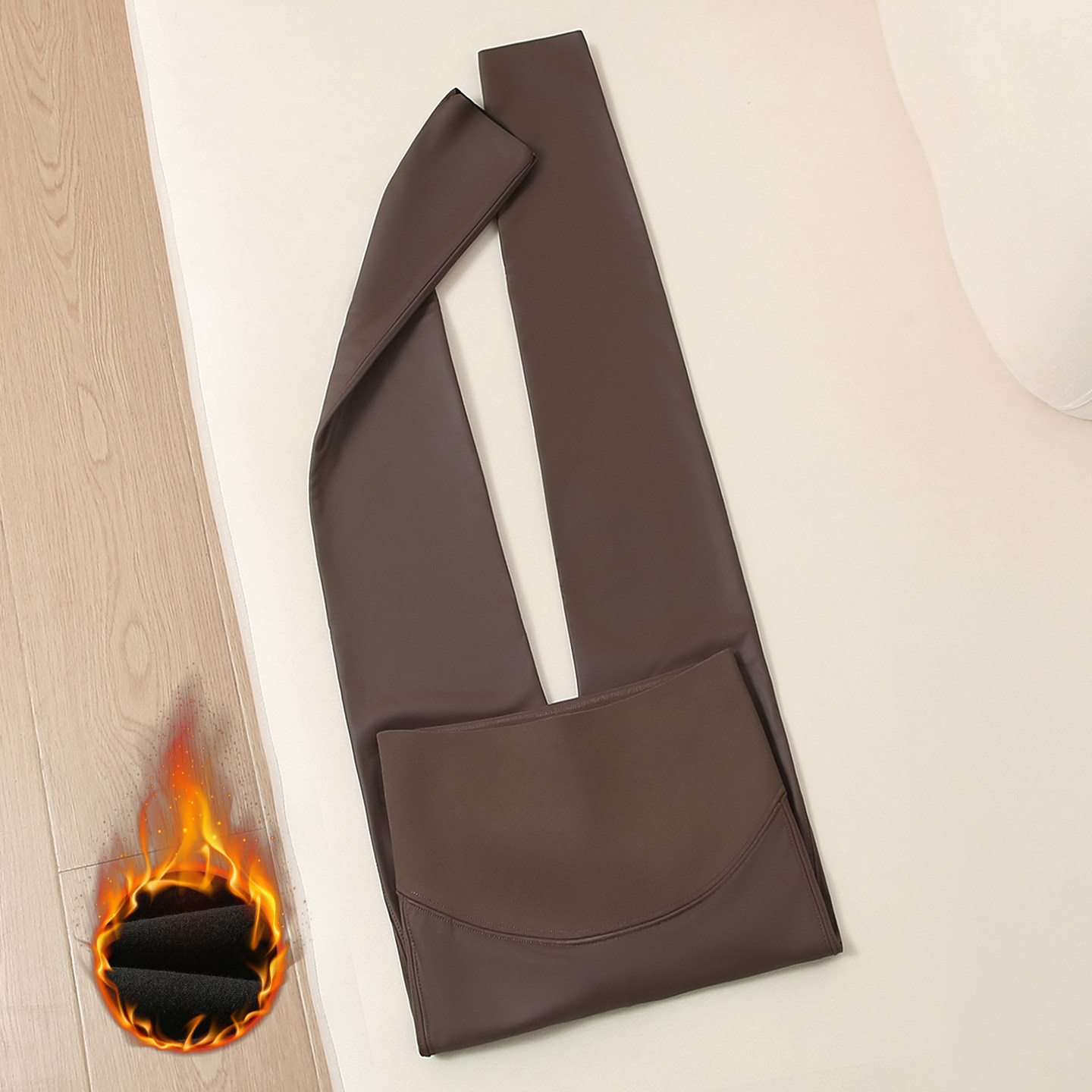 咖色加绒PU皮裤女2025冬季新款高腰收腹提臀健身普拉提打底鲨鱼裤,女装/女士精品,休闲裤,淘宝优惠券,粉丝福利购,淘宝优惠卷