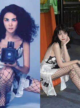 Jillusion｜复古街头辣妹90年代经典报纸裙菲姐同款
