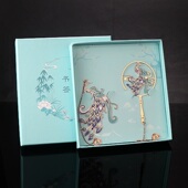 孔雀书签金属孔雀盛宴云南西双版 纳傣族公园森林旅游文创纪念品