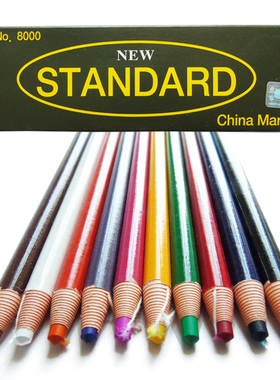 韩国8000卷纸拉线蜡笔点菜谱菜单勾选标记号点位笔黑蓝红绿黄紫色