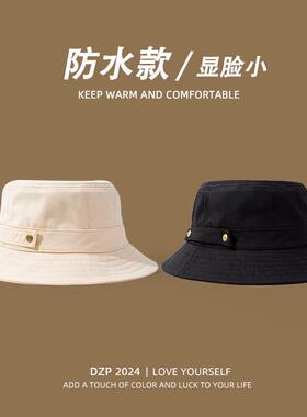 DZP日系防水渔夫帽女小帽檐户外登山帽子男防晒显脸小盆帽百搭