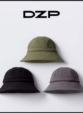 DZP百搭韩版军绿色渔夫帽海边遮阳帽防晒渡假帽出游盆帽春夏帽子