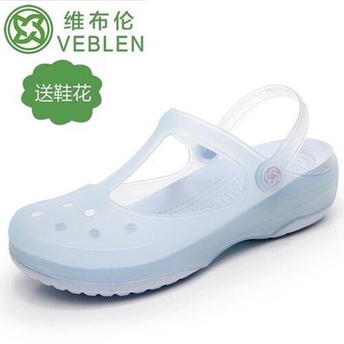洞洞鞋女VEBLEN坡跟凉拖鞋沙滩鞋