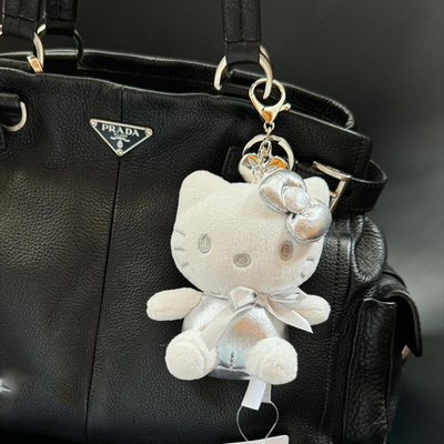 山吉银色限定kitty挂件