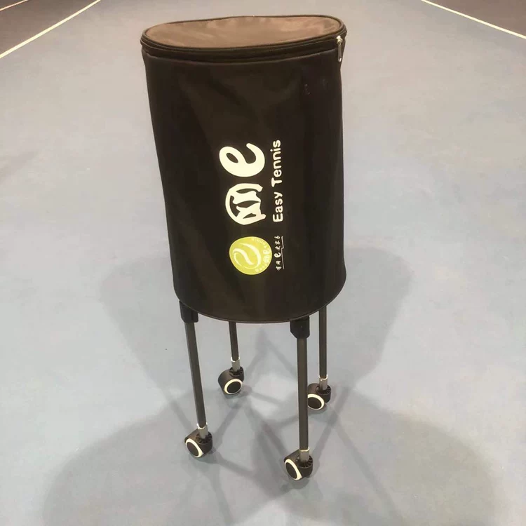 Folding telescopic tennis handheld cart