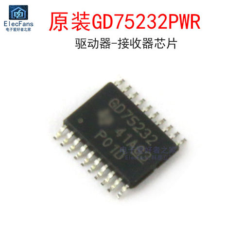 原装GD75232PWR USB转232串口芯片 驱动器-接收器 贴片TSSOP-20