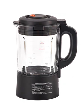 适用美的破壁料理机配件MJ-WBL8005P/1015A玻璃杯加热搅拌杯上座