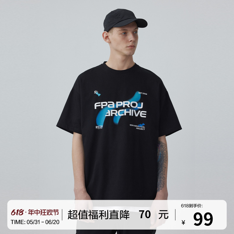 FPA HEAT REACTIVE 品牌字体设计温变短袖 男装 T恤 原图主图