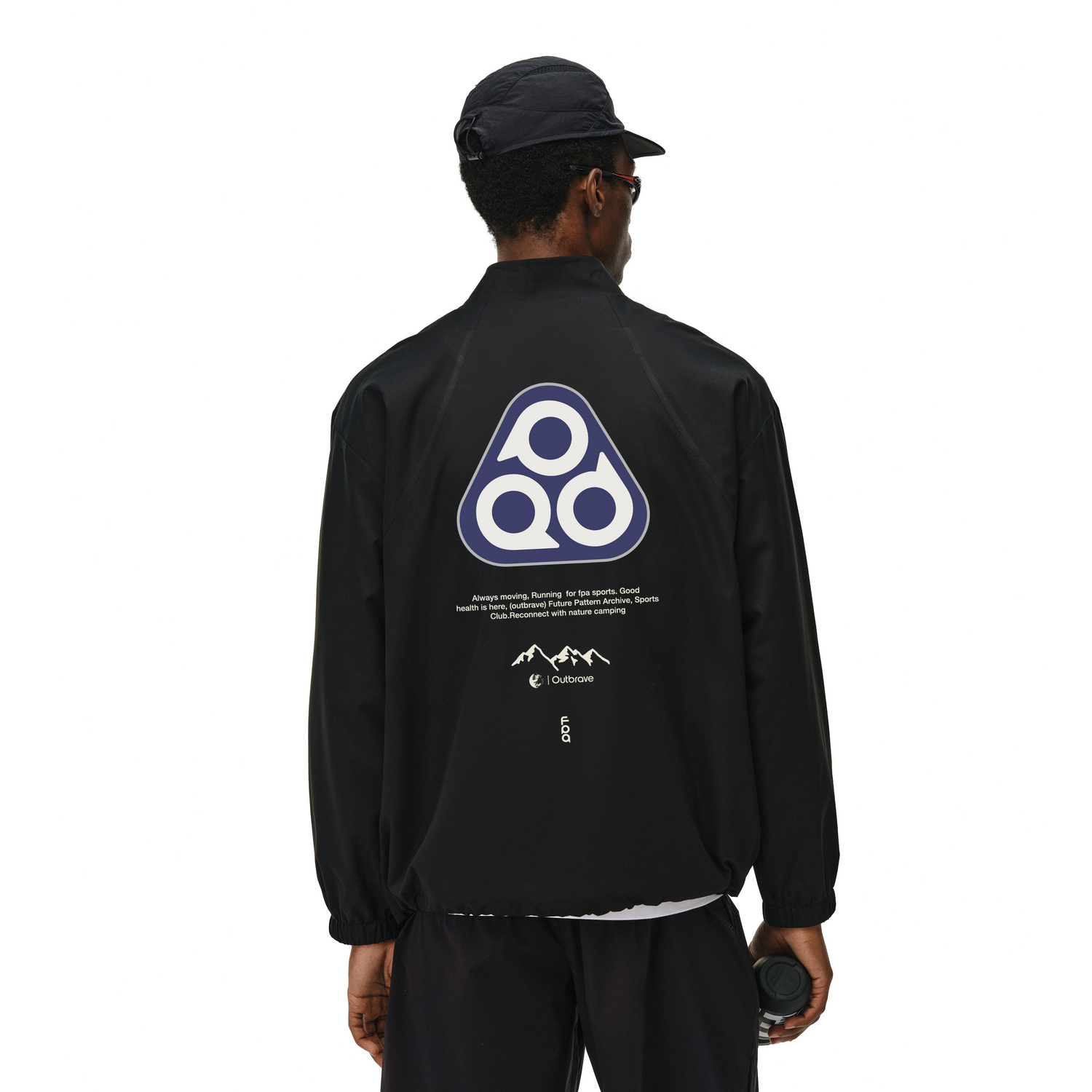 FPA品牌三角logo排版运动外套 春秋季立领印花拉链户外薄款外套男