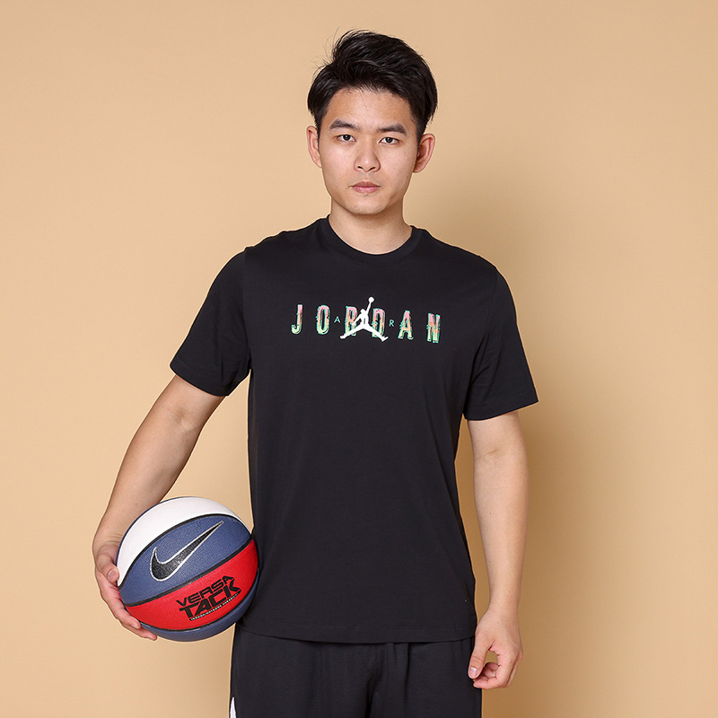 Nike耐克短袖男装2022夏季新款Jordan圆领休闲运动T恤CZ8084-010 运动服/休闲服装 运动T恤 原图主图