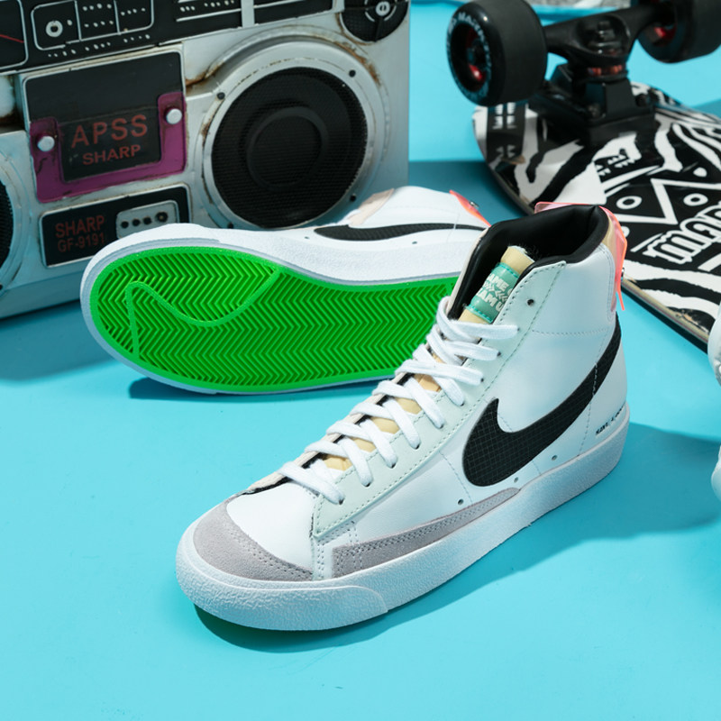 nike耐克官网板鞋女运动鞋blazer电竞开拓者高帮休闲鞋do2331-101