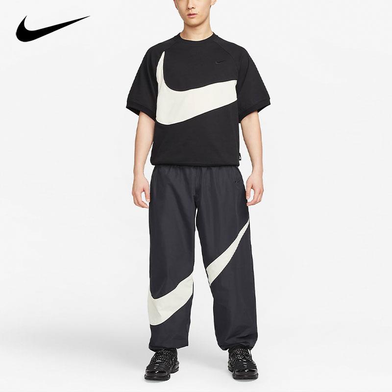 Nike耐克男装短袖上衣新款大logo圆领休闲运动T恤FB7872-010