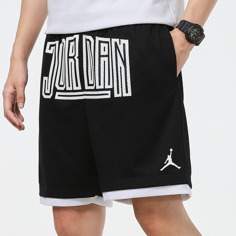 Nike耐克男裤运动裤JORDAN休闲透气宽松篮球短裤五分裤DA7207-010-封面