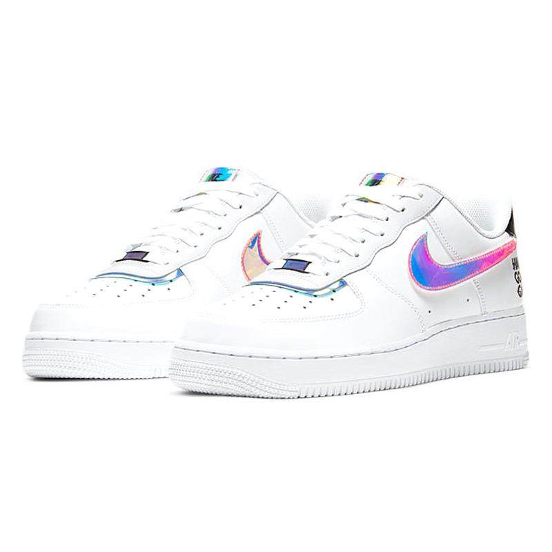 nike耐克男鞋air force 1 af1电玩像素白镭射休闲板鞋dc0710-191