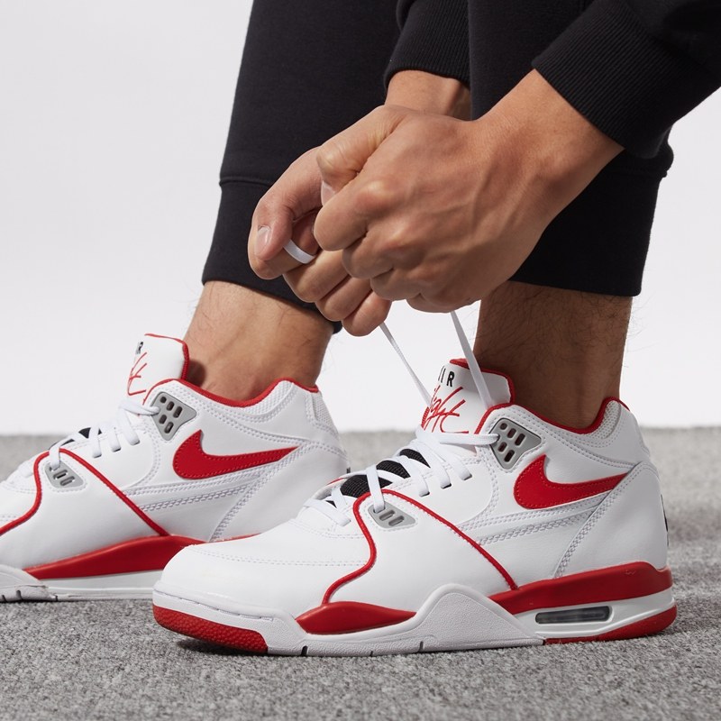 nike耐克篮球鞋男鞋官网旗舰 aj4 air flight 89红白运动鞋复刻鞋