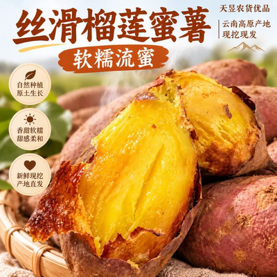云南文山鸣门金时蜜薯粉糯甜新鲜