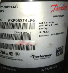 HRP058T4LP6 HRP054T4LC6全新原装进口丹佛斯冷水机制冷压缩机