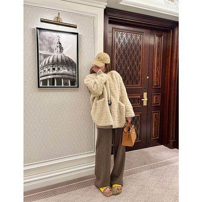 加绒裤女秋冬羊毛裤加厚羊绒裤