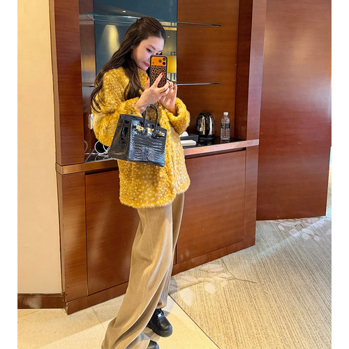 加绒灯芯绒裤子女冬休闲阔腿裤