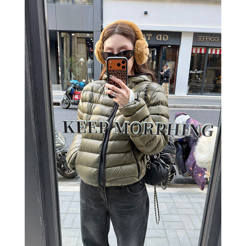 95鹅绒服女冬三防连帽排骨羽绒服