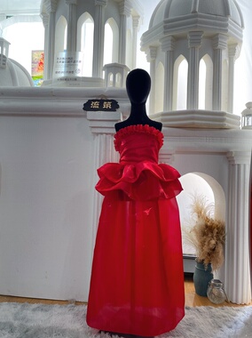 非全新流筑2025新款重工潮服红色夏季炸街时尚潮流百搭女童走秀