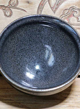 古法仿古粗胎柴窑点茶盏手工灰背兔毫琖两宋复古器型