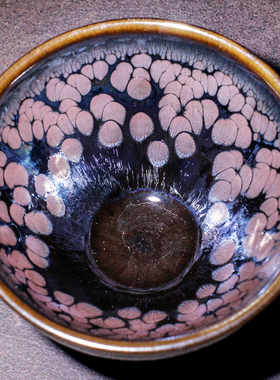 建阳建盏天目釉铁胎鹧鸪功夫茶具