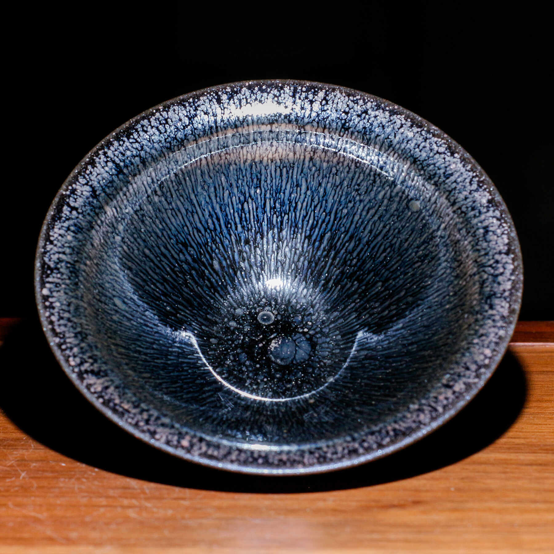 陈春华建盏黑银毫茶杯主人杯建盏杯品茗杯单杯纯手工茶盏铁胎茶具