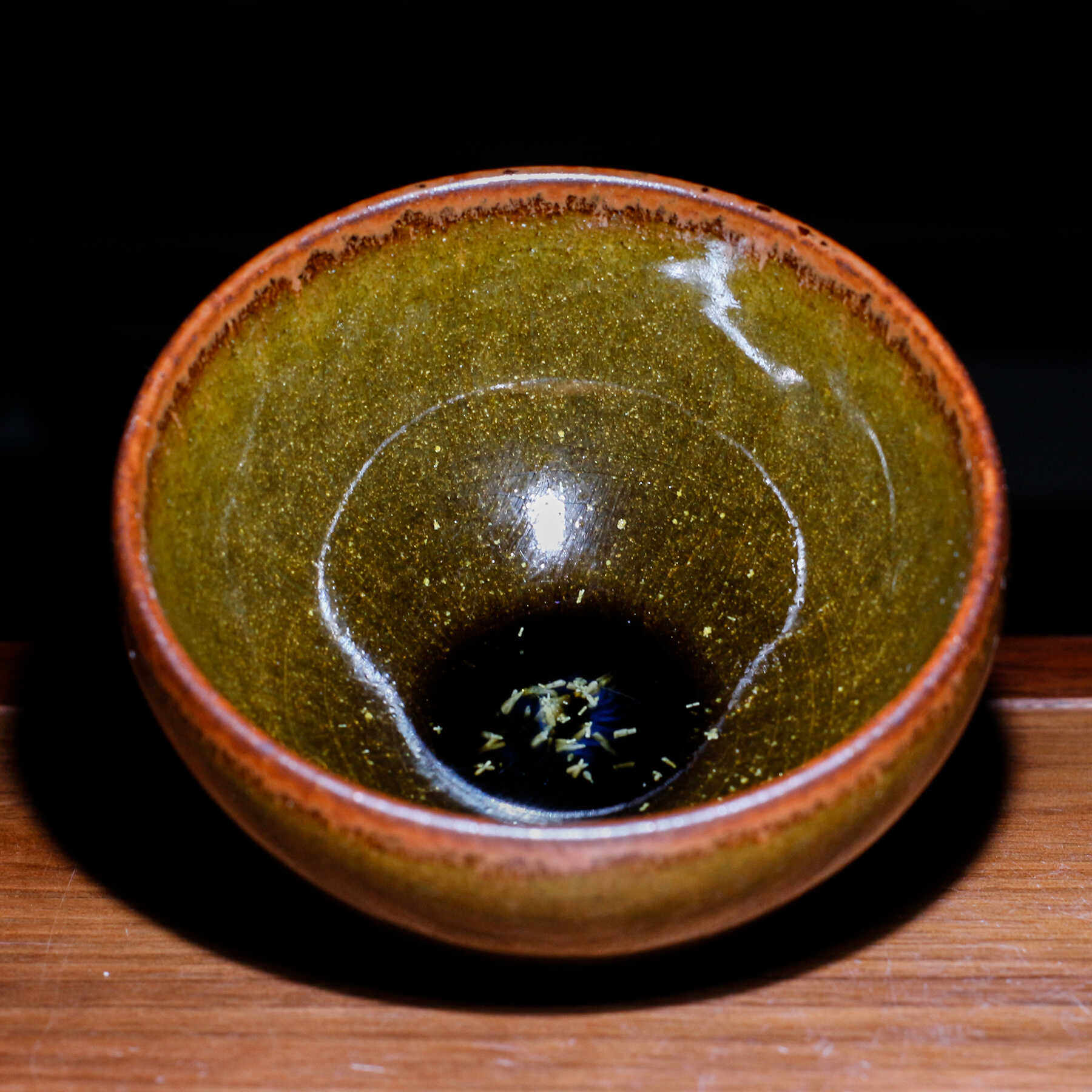 一方龙窑玉子绿鹧鸪将军杯建盏茶盏铁胎鹧鸪斑功夫主人杯盏杯